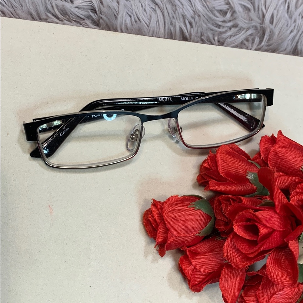 🌹Vintage FOSTER GRANT “Molly” • Black +2.00 Reading Glasses • Unisex